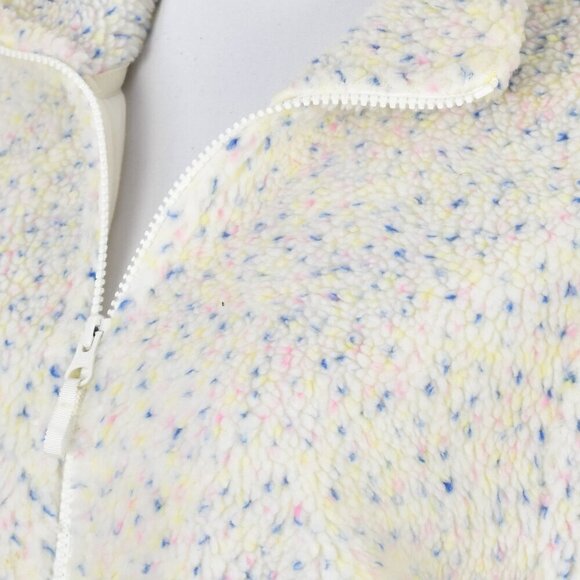 J. Crew Flecked Sherpa Fleece Zip Up Jacket NEW - S - Picture 3 of 10